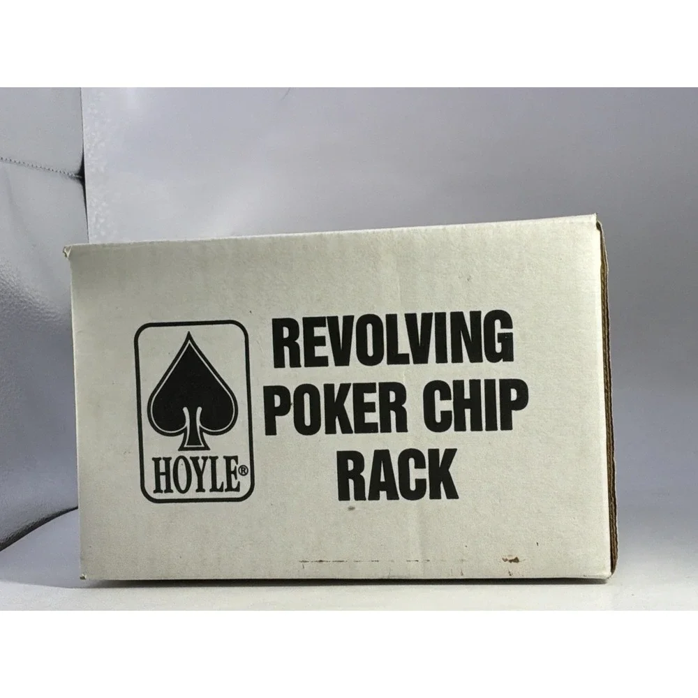 Hoyle Products Revolving Poker Chip Rack Complete New In Box